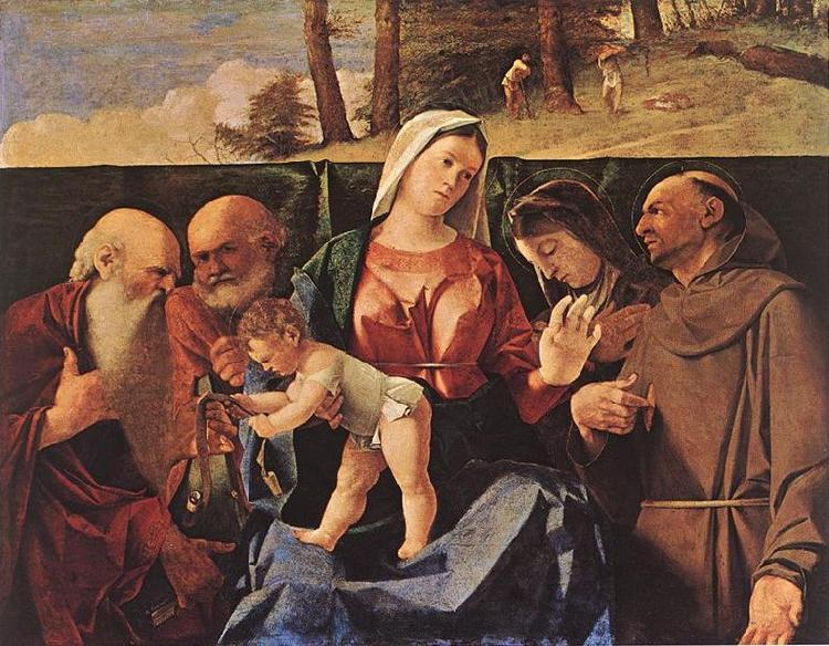 Lorenzo Lotto Madonna and Child with Saints